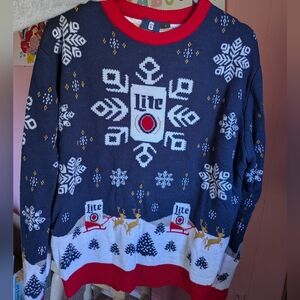 Miller Lite Ugly Christmas Sweater